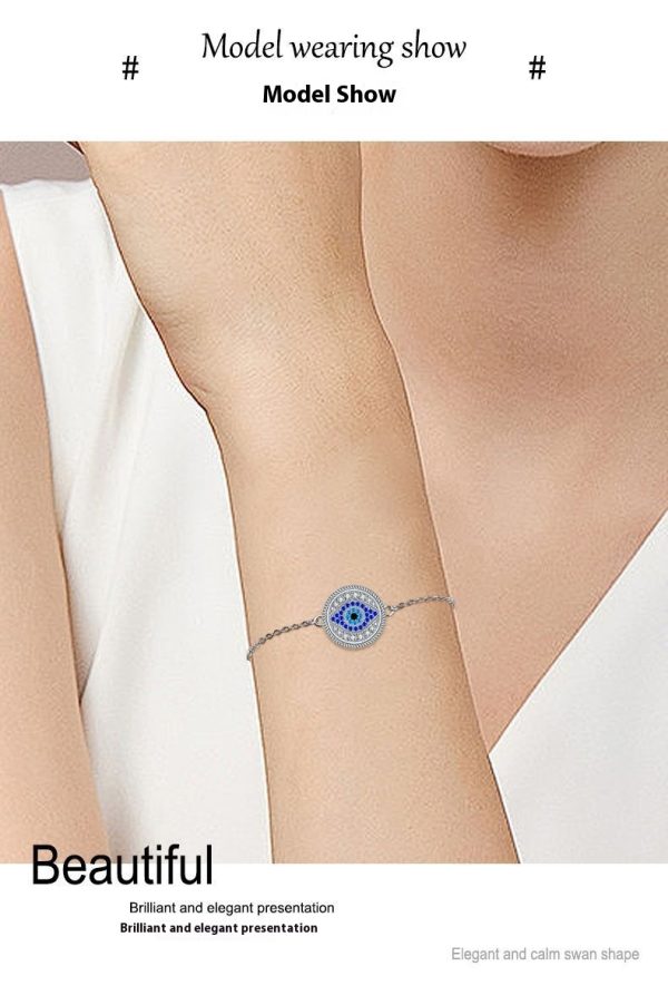 Classic Retro Eye Full Diamond Adjustable Bracelet