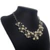 Two-Piece Set Of Pearl Four-Leaf Clover Necklace Jewelry Accessories Earrings