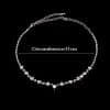 The supply of Bridal Necklace Earrings two sets of simple Rhinestone Suit Wedding Dress Accessories 425