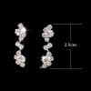 The supply of Bridal Necklace Earrings two sets of simple Rhinestone Suit Wedding Dress Accessories 425