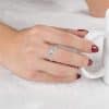 Natural Moonlight Stone Ring Feminine