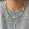 Natural Shoushan Stone Pearl Bracelet