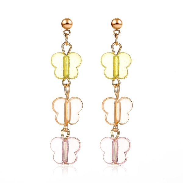 Summer Colorful Set Of Jewelry, SmallAnd Colorful Butterfly Necklace