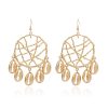 Shell Circle Dreamcatcher Earrings