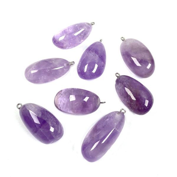 Natural Stone Unshaped Amethyst Pendant DIY Jewelry Accessories