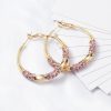 Fashion Circle Zircon Earrings Special-interest Design