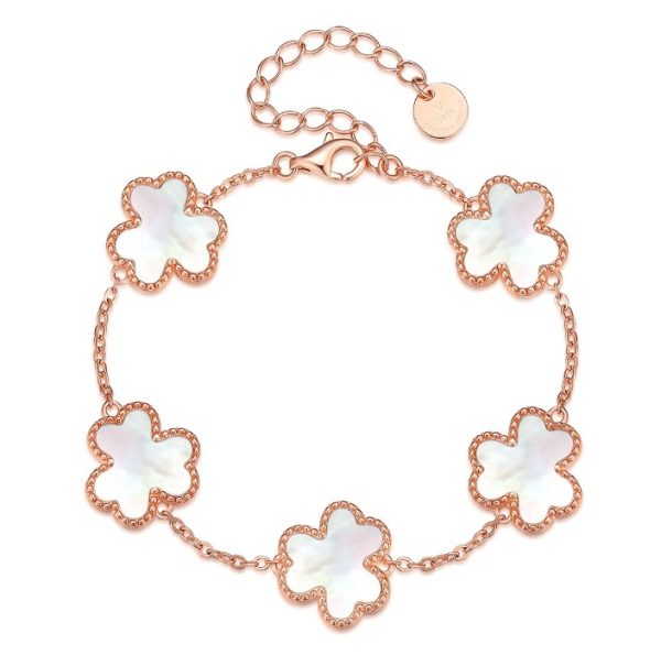 S925 Silver Double-layer Clover Bracelet
