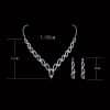 Wedding Photography Jewelry Classic Kiss Kiss EARRINGS NECKLACE BRIDAL Suit 451 Factory Direct Sales