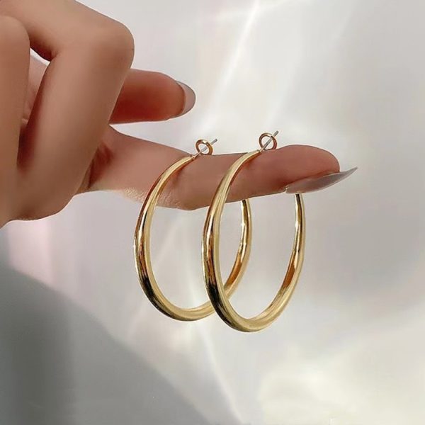Fashion Ins Simple Female Big Circle Earrings