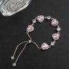 Loving Heart Zircon Pull-out Bracelet Light Luxury Minority Design