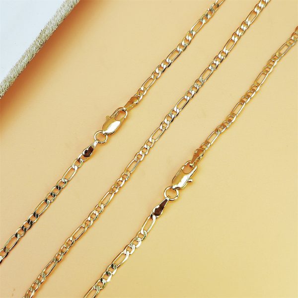 Copper Plating 18K Real Gold Simple NK Chain Fashion Bracelet