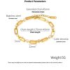 OPK European And American INS Style Fashion Bracelet Female Stainless Steel Niche High-grade Simple All-match