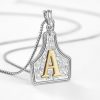 Fashion Personalized Letter Embossed Necklace