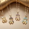 Bear Zircon Pendant Temperament Entry Lux Necklace