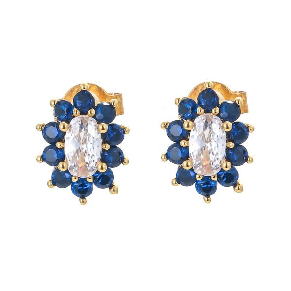 Women's Fashion Simple Micro-set Zirconia Earbone Studs