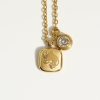 December Birthday Stone Pendant High Color Retention Necklace
