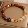 Yellow Pear Yellow Tower Crystal Ebony Amethyst Bracelet
