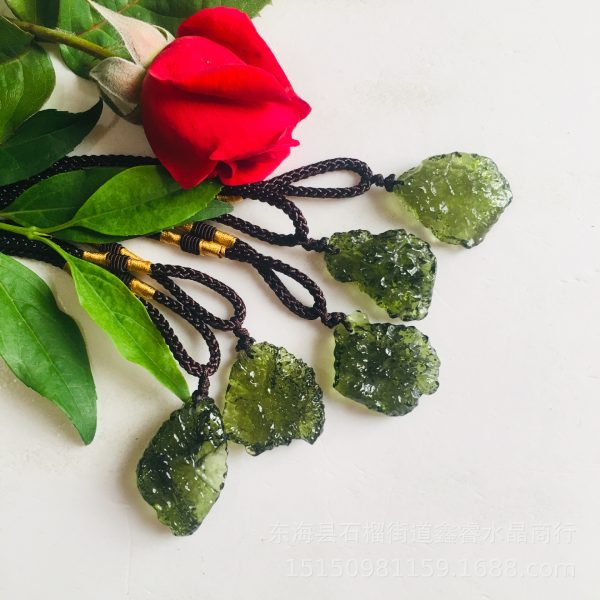 Meteorite Pendant Rough Stone Jewelry Necklace Type Exquisite Crystal Pendant