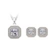Fashion Personality Versatile Square Jewelry Set
