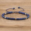 Hot-selling Lapis Spacer Beads Woven Bracelet
