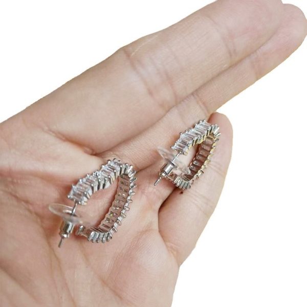 Heart-shaped Big Circle Cut Women Piercing Earrings