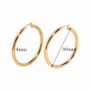 Stainless Steel Exaggerated Circle Hollow High-grade Earrings