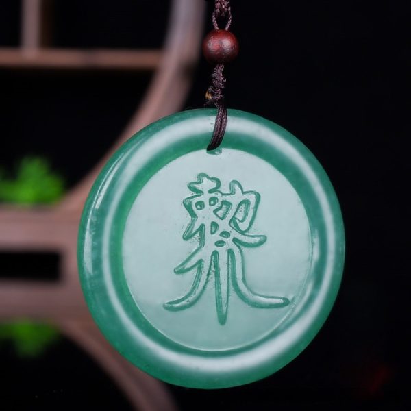 Brazil Green Aventurine Yulin Pendant Male And Female Jade Pendants