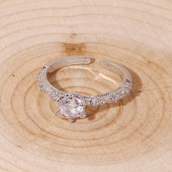 Simple Fashion Relievo Open Ring For Women