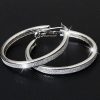 Women's All-match Simple Frosted Big Circle Earrings