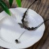 Retro Hong Kong  Ceramic Butterfly Pendant Necklace