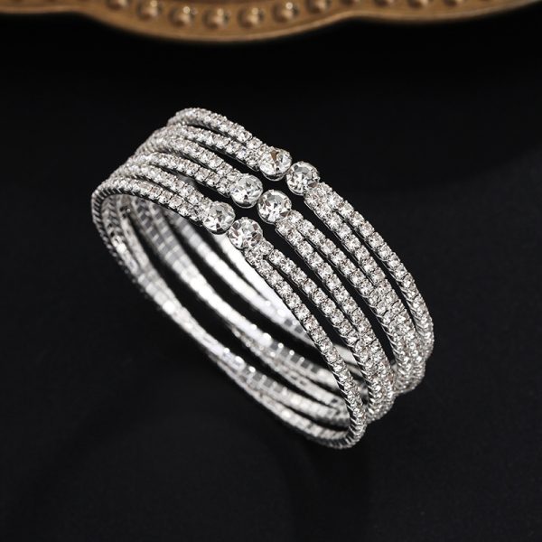 European And American Diamond Handmade Claw Chain Multi-row Bracelet