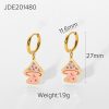 Mushroom Stainless Steel Jewelry Set Earrings