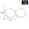 Frosty Wind Simple Personality Wild Sweet Circle Earrings