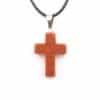 Fashion Natural Stone Cross Necklace
