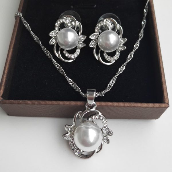 Bridal Necklace Set Wedding Accessories Pearl Jewelry