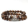Volcanic Stone Tiger Eye Stone Turquoise Men's Fashion Bracelet Couple