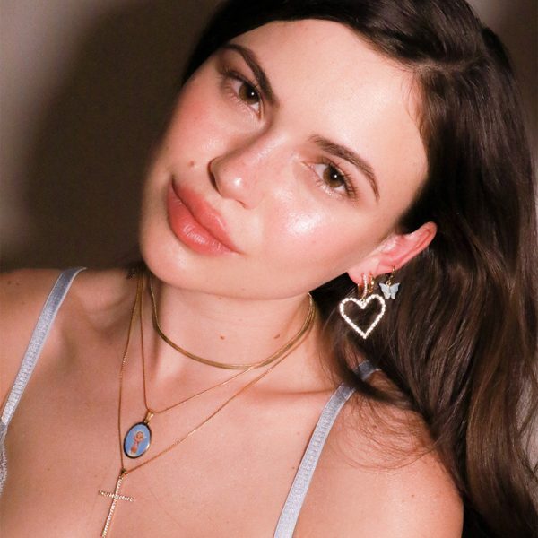 Love big circle earrings