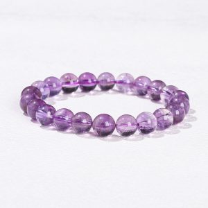 Natural Crystal Simple Single Circle Citrine Bracelet