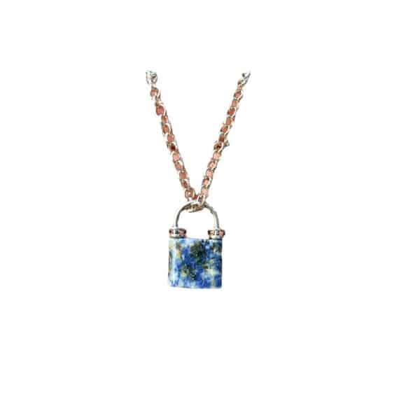 Lock Head Pendant Miscellaneous Stone
