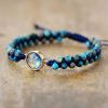 Colorful Round Emperor Stone Beads Woven Bracelet