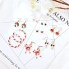 Christmas Tree Christmas Gift Earrings  Set
