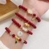 Peace Buckle Gourd Beaded Bracelet Birth Year Red Bracelet