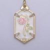 Retro Double Rose Pendant Necklace For Women