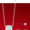 Silver Necklace Girls Moissanite Galaxy Pendant