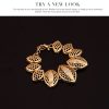 Fashion Creativity Four-piece Set Of Leaf Jewelry Necklace Earrings