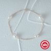 925 Sterling Silver Simple Pearl Ball Beads Bracelet All-matching Graceful