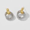 Ornament Circle Pendant Stud Senior Sense All-match Temperament Earrings