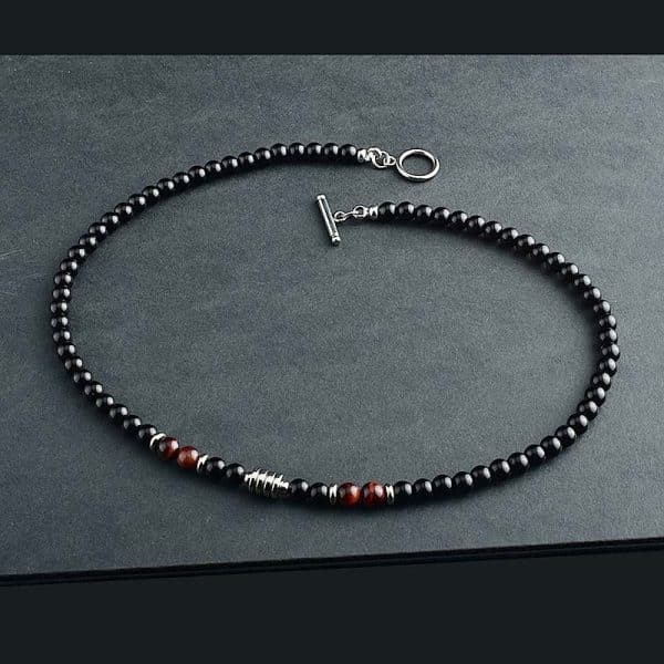 Men's Fashion Map Stone Necklace