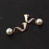 European fashion diamond crystal pearl necklace earrings set bride wedding accessories wholesale CMT058