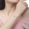 S925 Silver Inlay Color Moissanite Bracelet